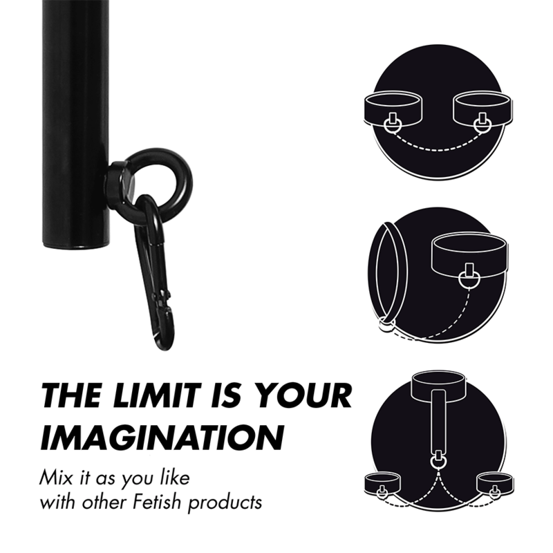 Bondage Fétish Submissive - Barre de séparation réglable 4 pièces