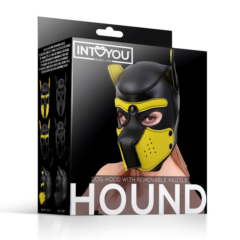 INTOYOU bdsm line - Masque Puppy en néoprène avec museau amovible