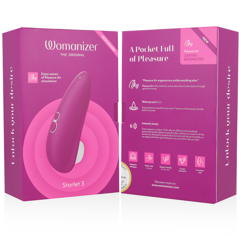 WOMANIZER - STARLET 3 STIMULATEUR CLITORIAL ROSE