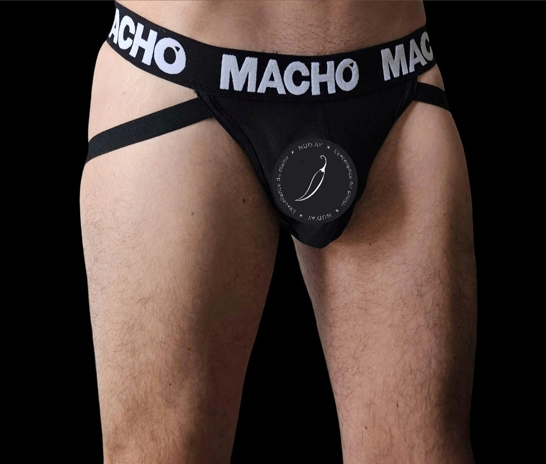 MACHO  - Jockstrap Lycra noir