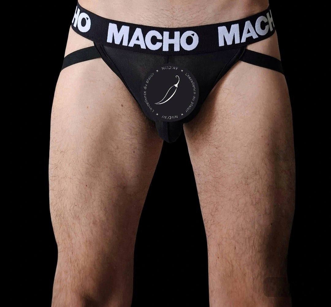 MACHO  - Jockstrap Lycra noir