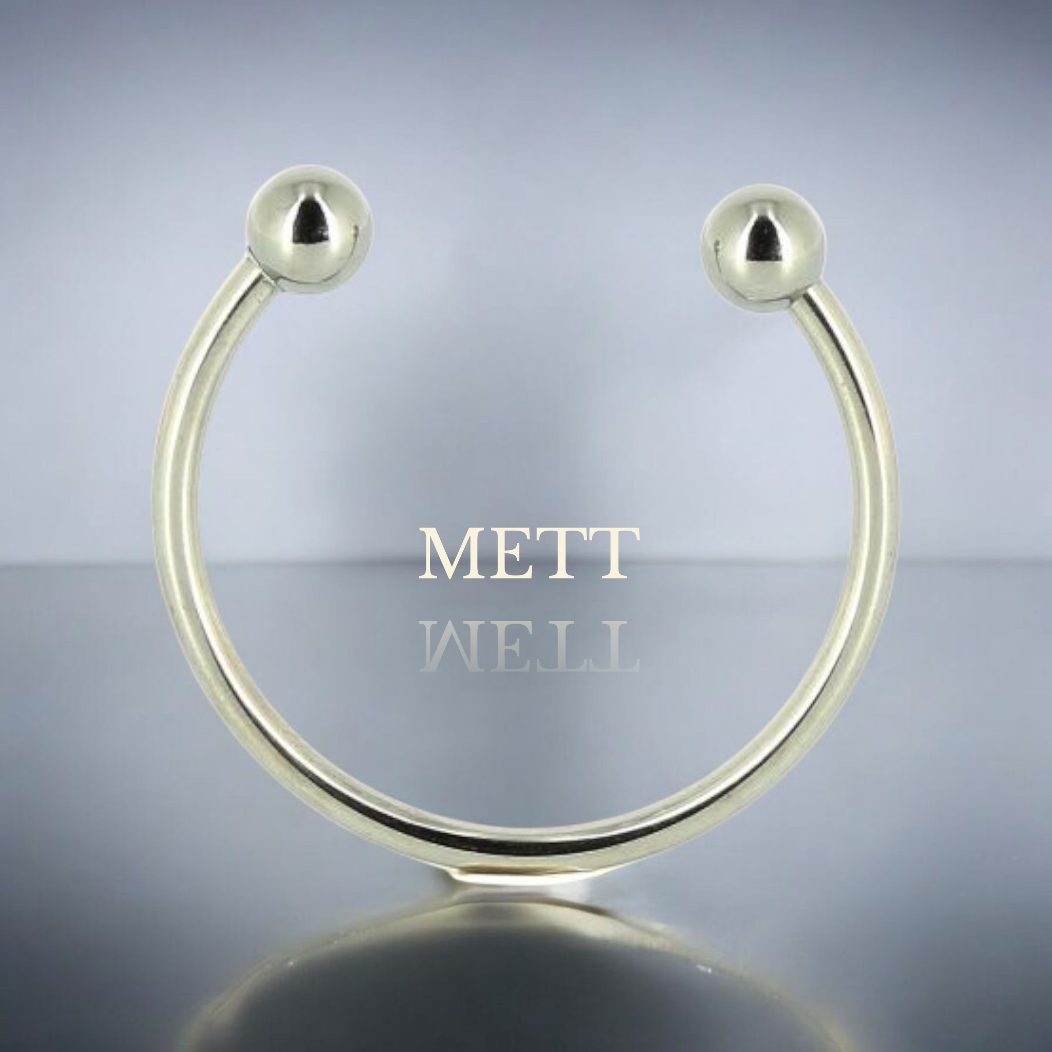 Cockring ouvert 40 mm avec billes – Modèle S