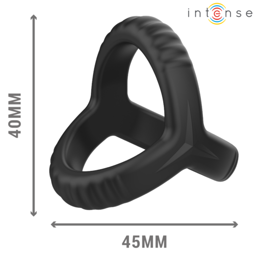 INTENSE - CARSON Cockring double silicone noir