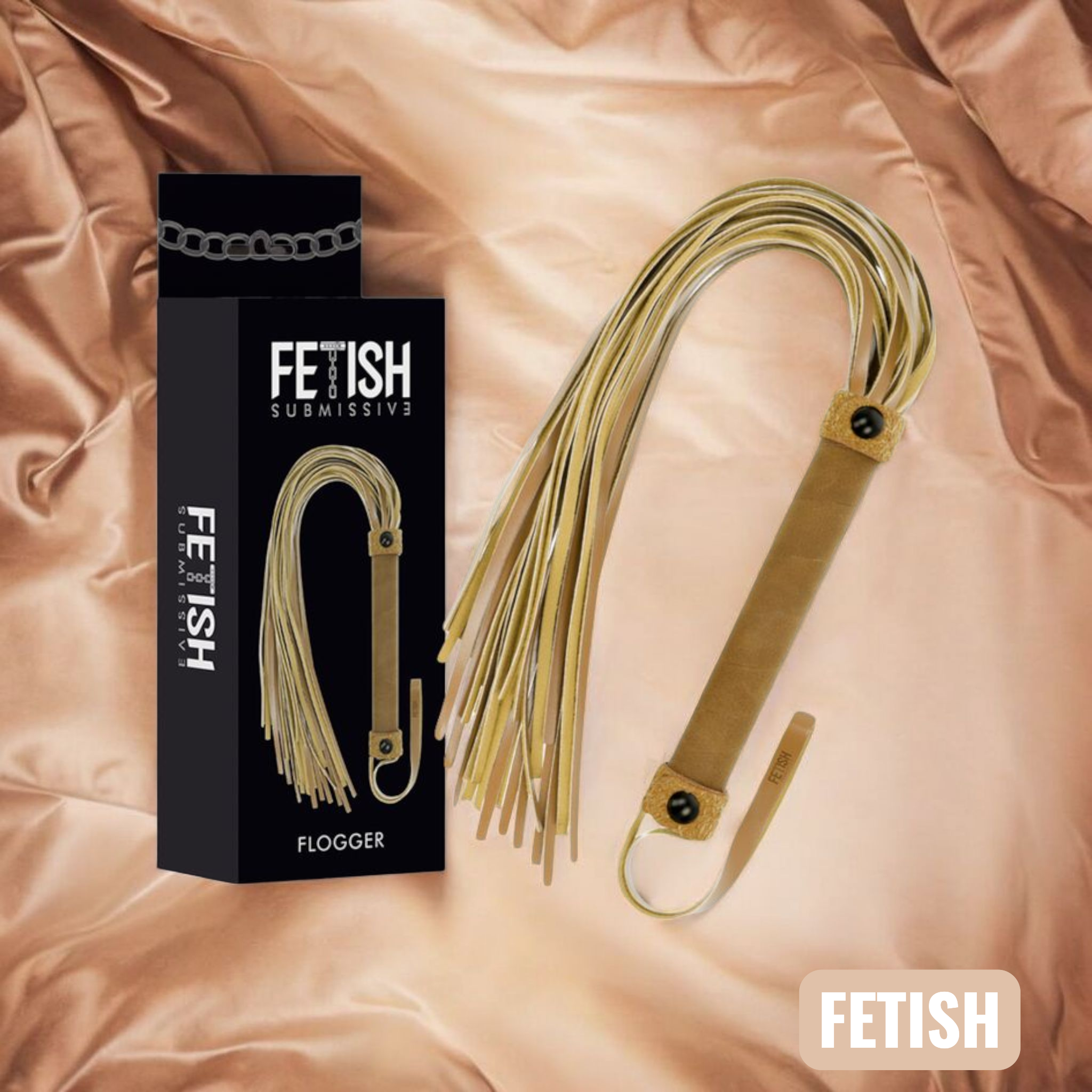 Fetish Submissive Origen - Fouet en cuir végan