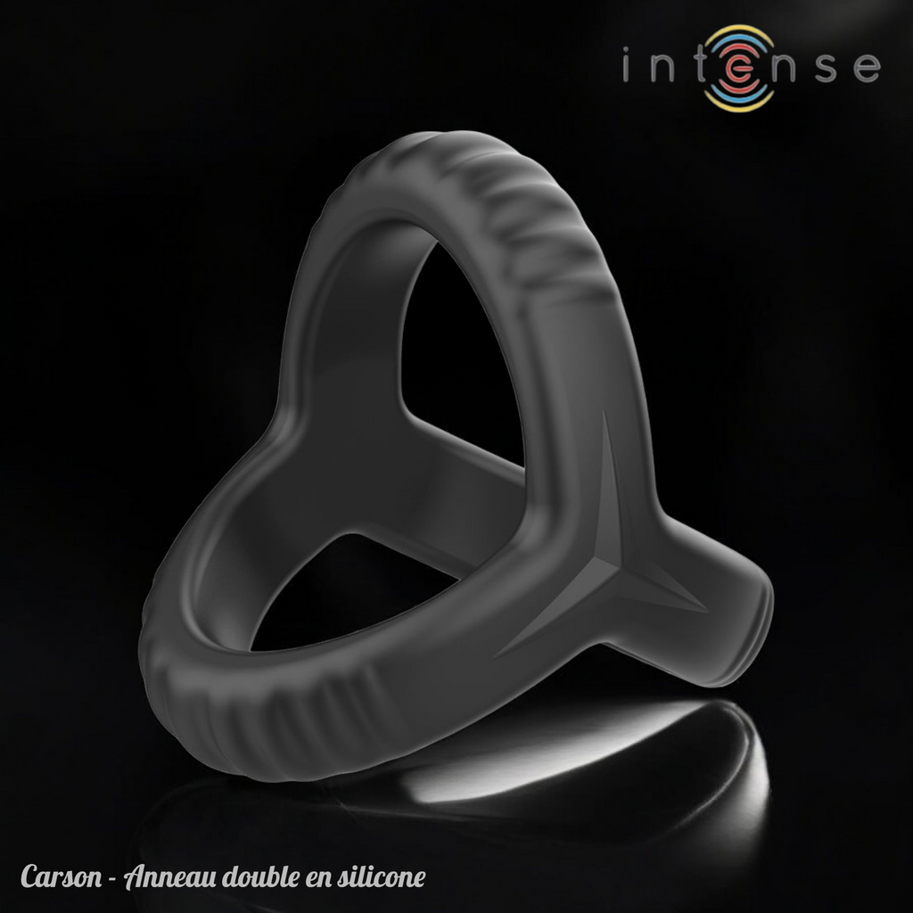 INTENSE - CARSON Cockring double silicone noir