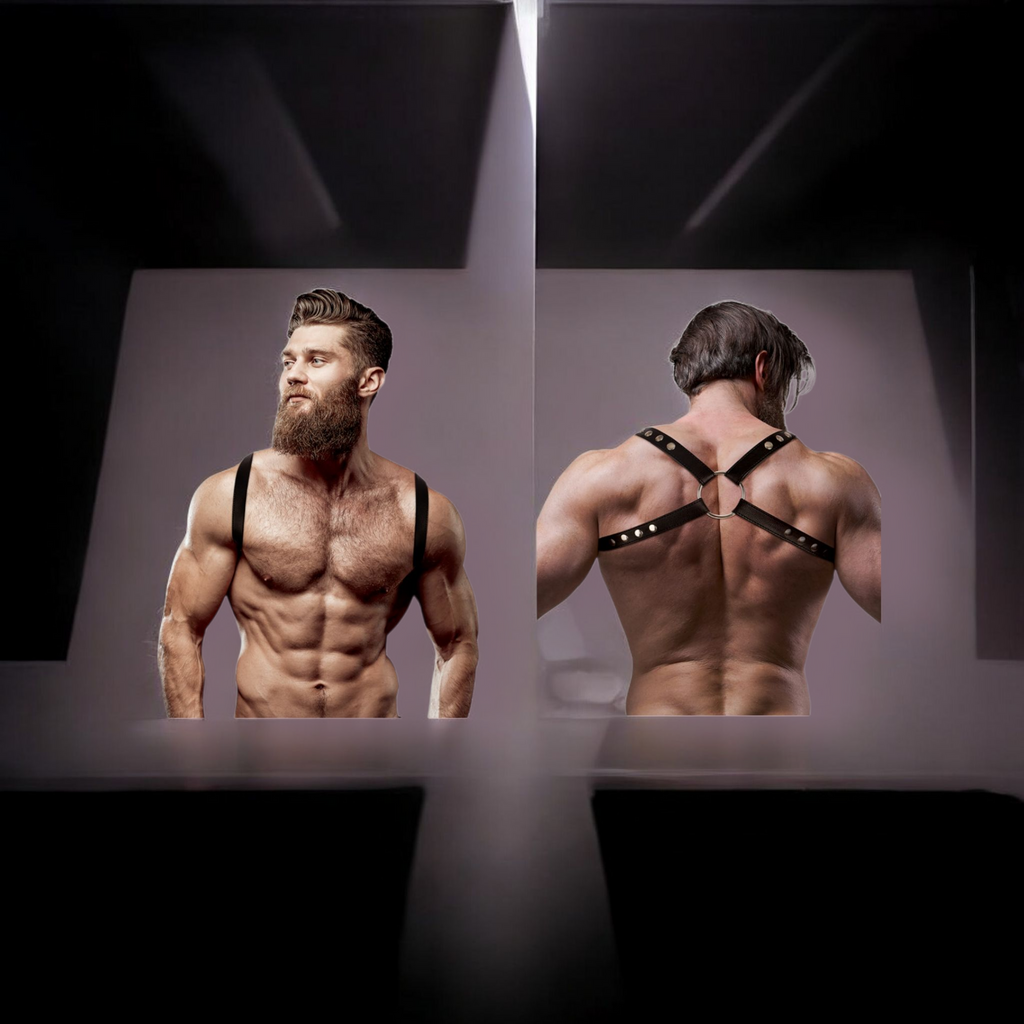 FETISH SUBMISSIVE ATTITUDE - Harnais dos en éco-cuir