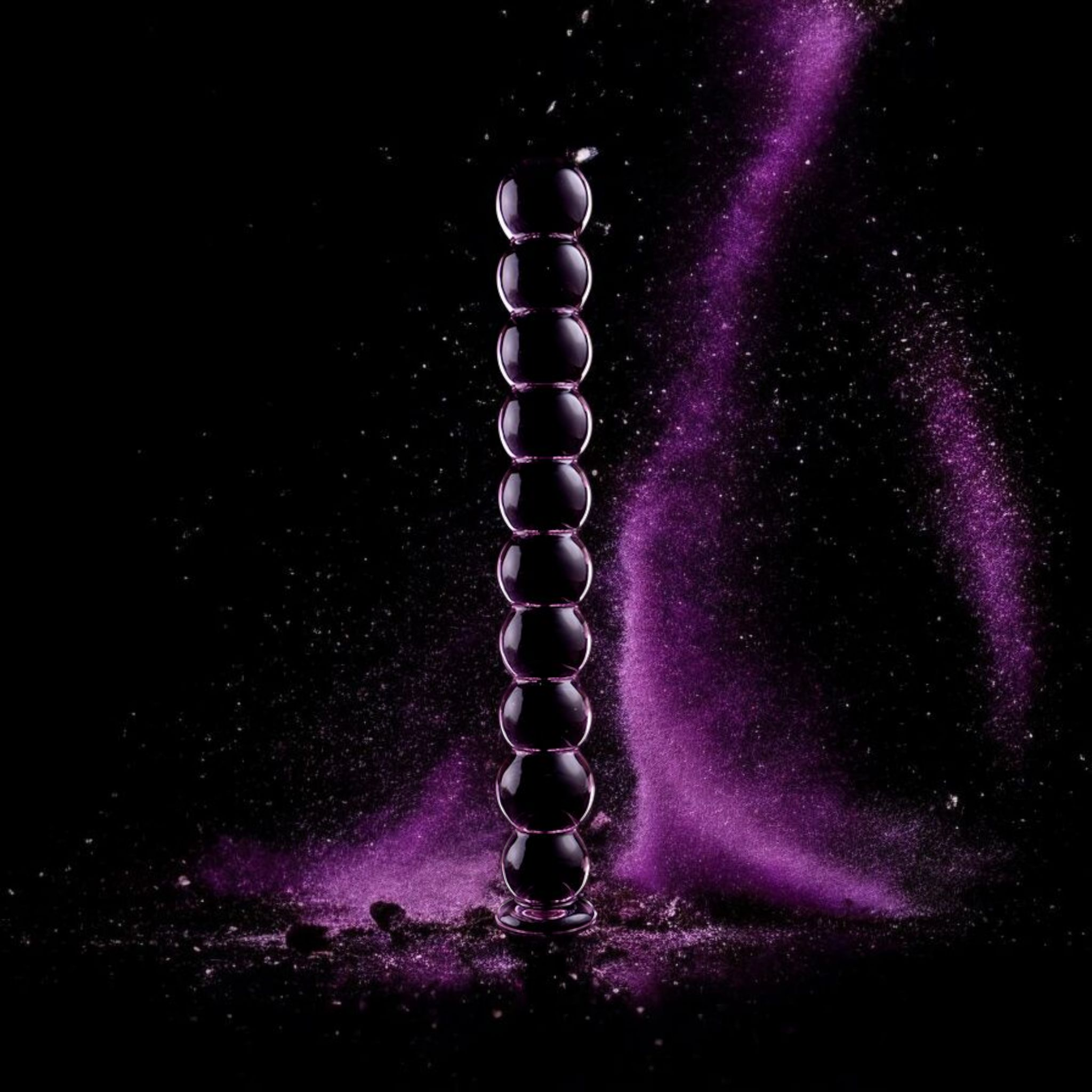 Série Nébula - Gode en verre borosilicate