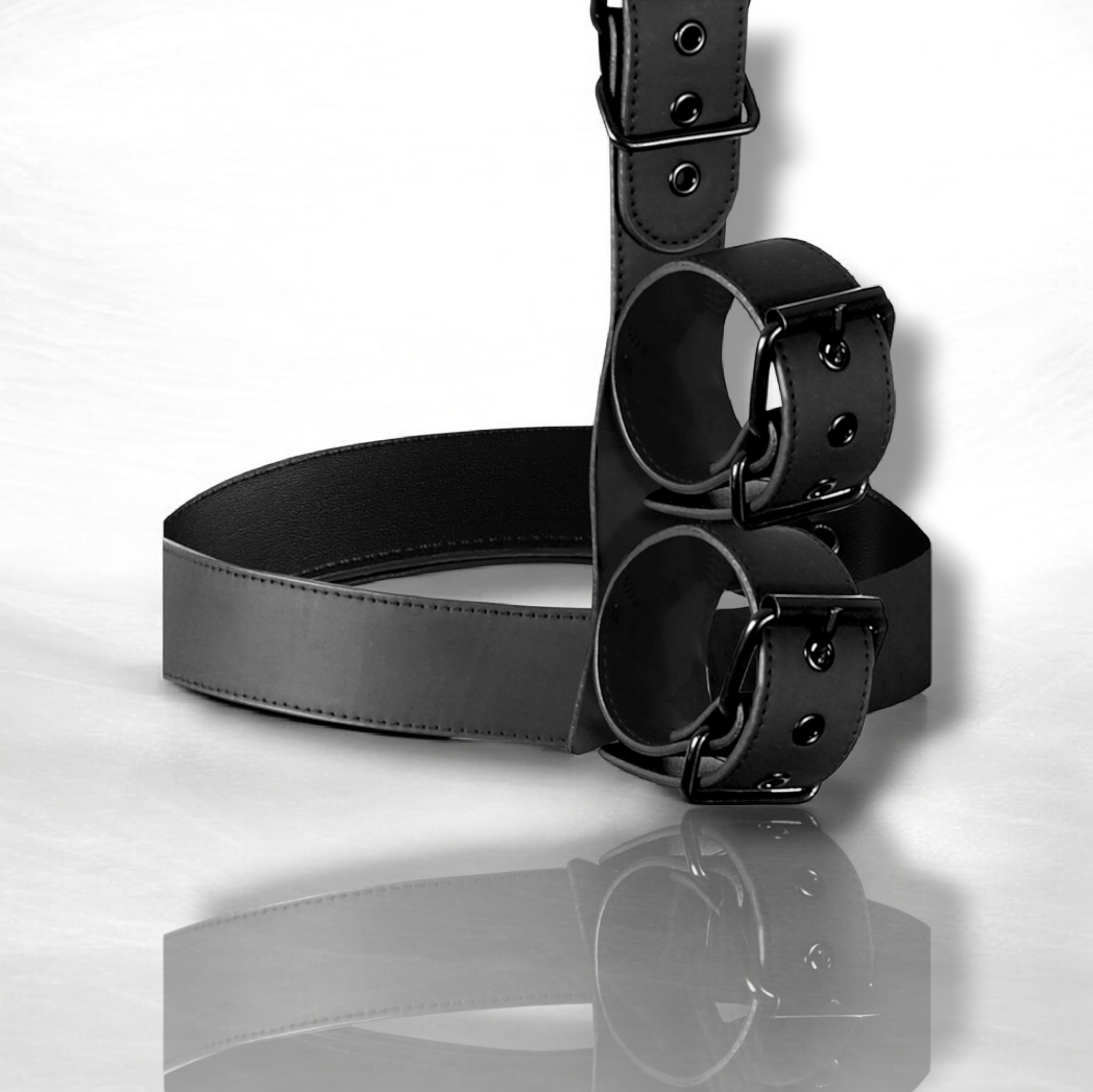 Bondage Fétish Submissive - Ensemble de menottes et collier